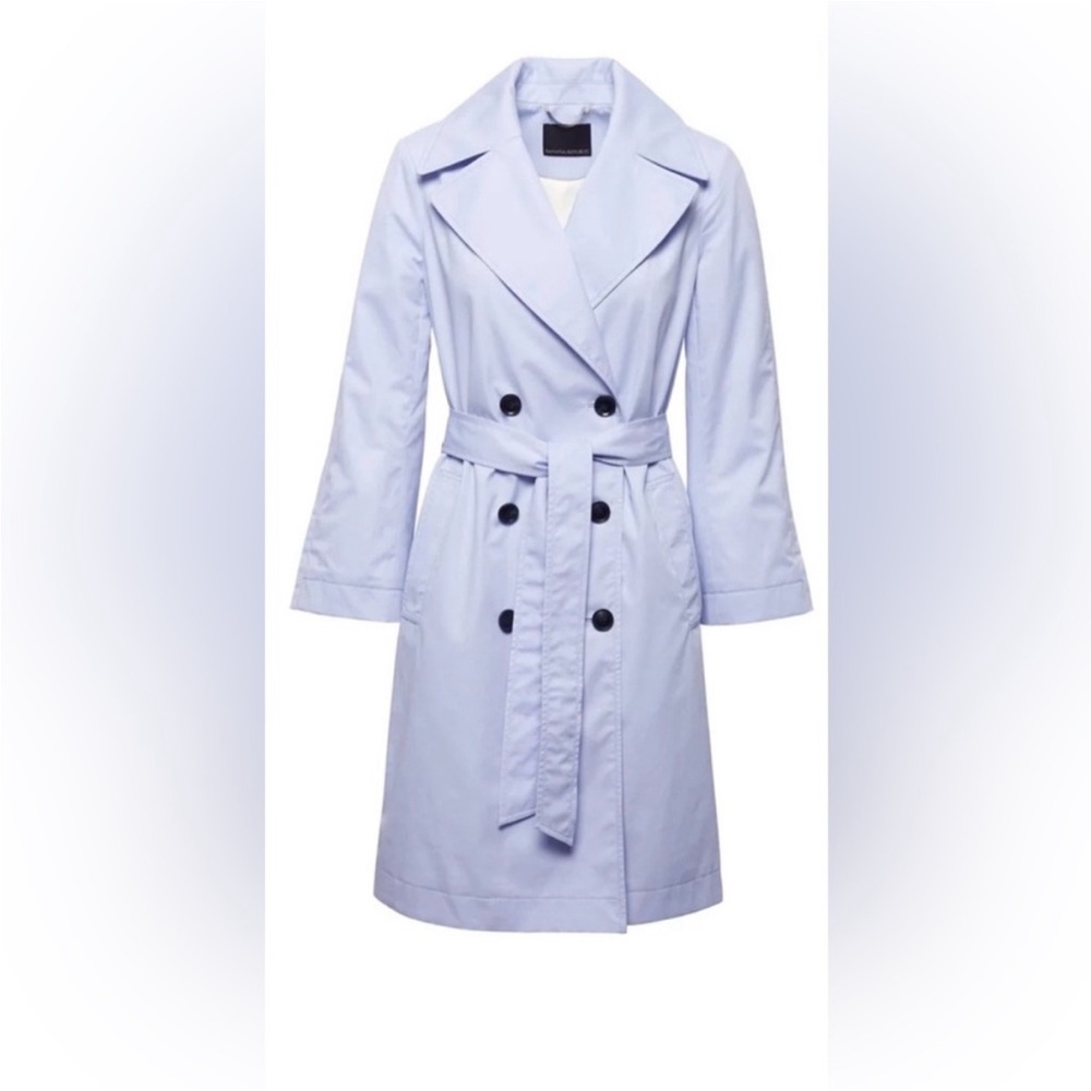 NWOT Light Blue/lLilac Banana Republic Trench Coat, XS
